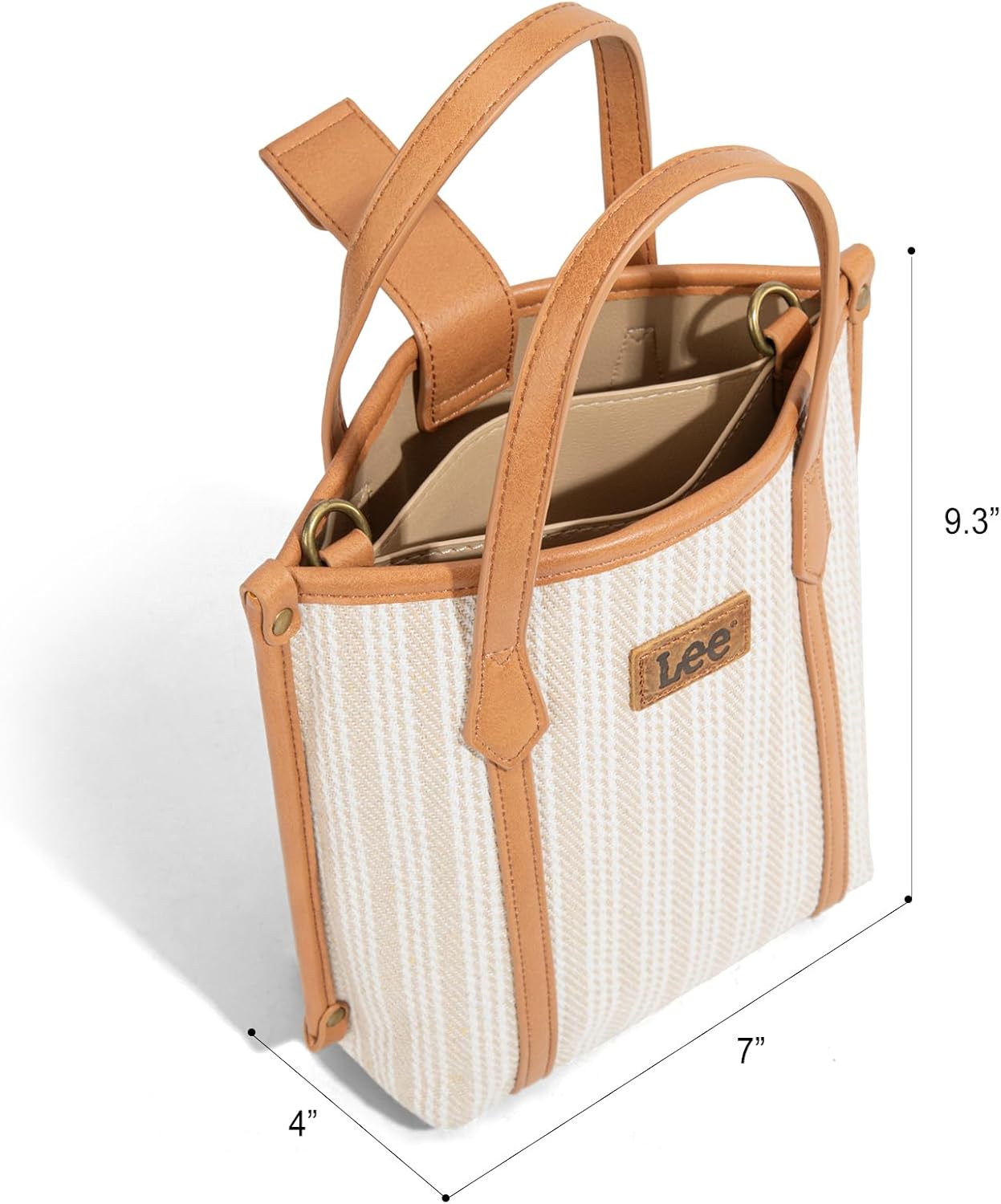 Montana West x Lee Small Tote Bag for Women Work, Stripe Crossbody Bag Top-handle Handbags