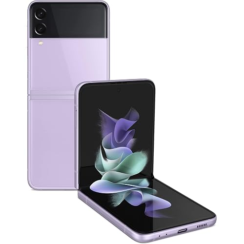 Samsung Galaxy Z Flip 3 5G, US Version, 256GB, Lavender - Unlocked (Renewed)