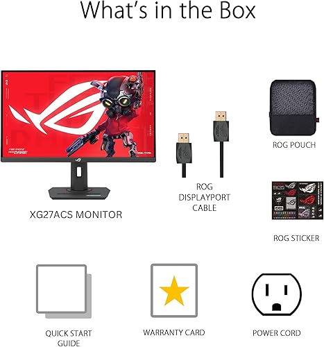 Miniatura 9 de ASUS ROG Strix 27" QHD (2560x1440) Monitor para juegos HDR400 USB-C (XG27ACS), 180Hz, 1ms, panel IPS rápido, 133% sRGB, Extreme Low Motion Blur