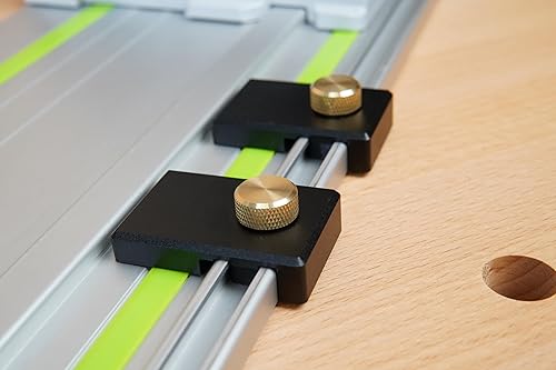 Miniatura 4 de ToolCurve Topes de límite de riel guía compatibles con rieles Festool - Juego de 2