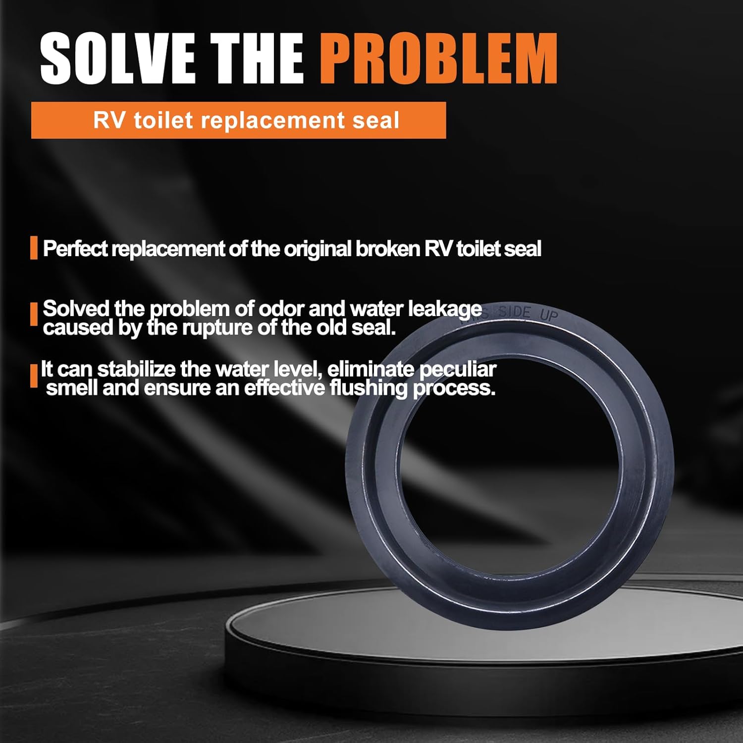 RV Toilet Seal, Flush Ball Seal Gasket Replacement for Dometic 300/310/320 - Upgraded 385311658 - Toilet Seal Parts to Solve The Leakage Problem, 2-Pack