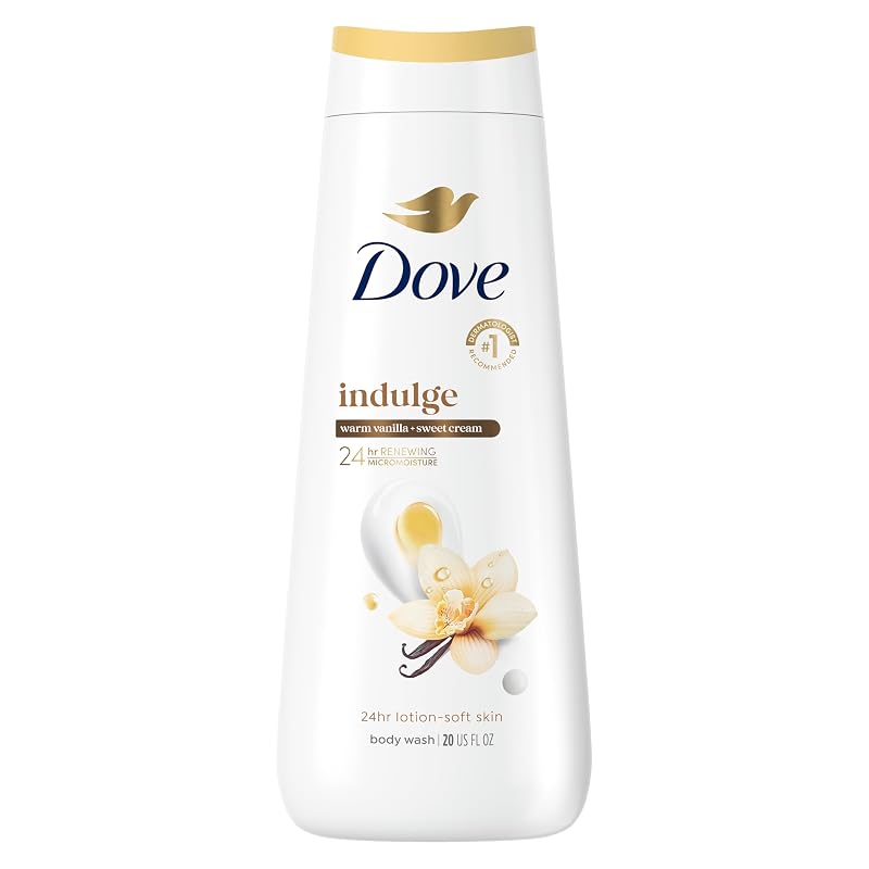 Sabonete líquido corporal Dove Indulge Warm Vanilla & Sweet Cream, 591 mL
