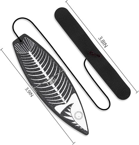 Miniatura 8 de JUNIQUTE Finger - Mini tabla de surf para niños y surfistas con llamativo diseño gráfico y bolsa de recepción (5 unidades, rojo, verde, negro,