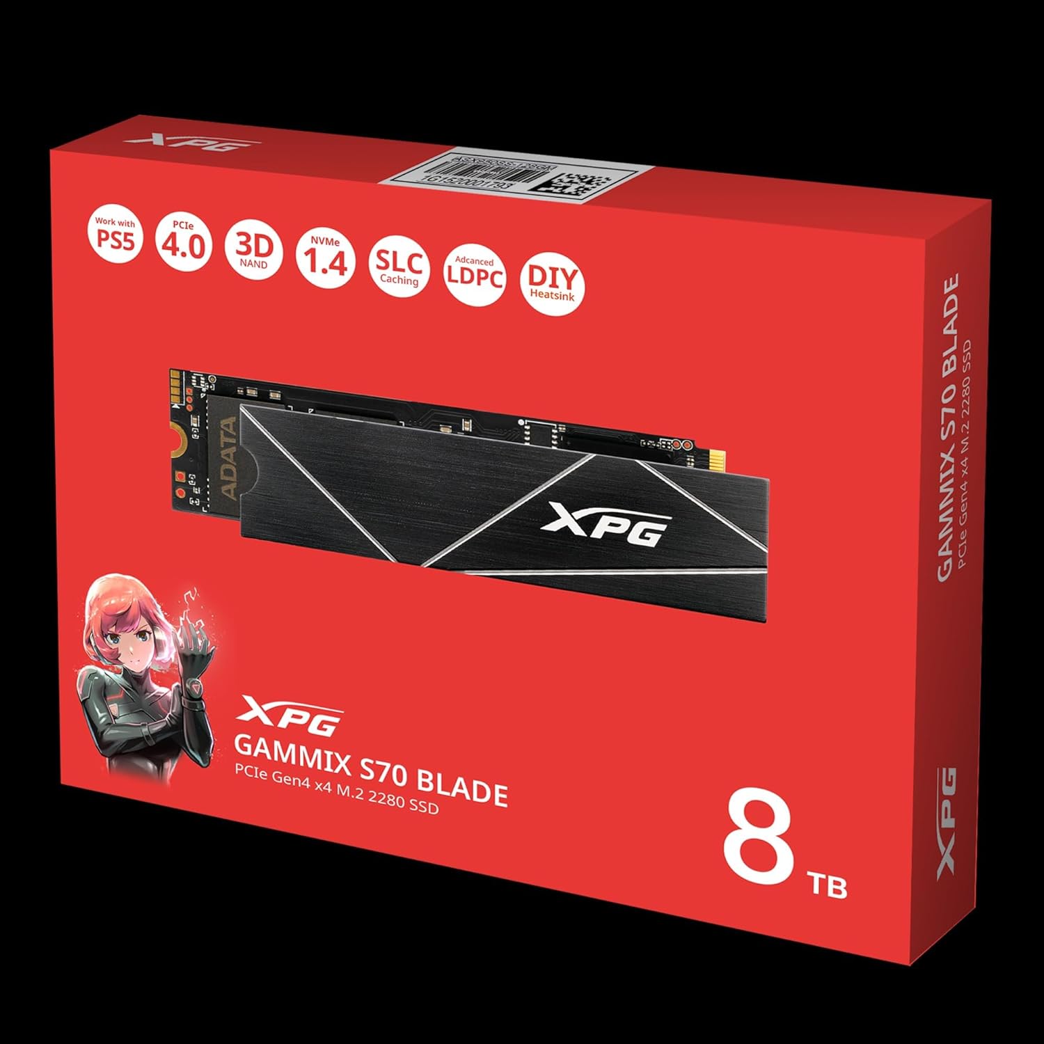 ADATA SSD 8.0TB  S70 BLADE M.2 PCI4 - Hdd - Immagine 2