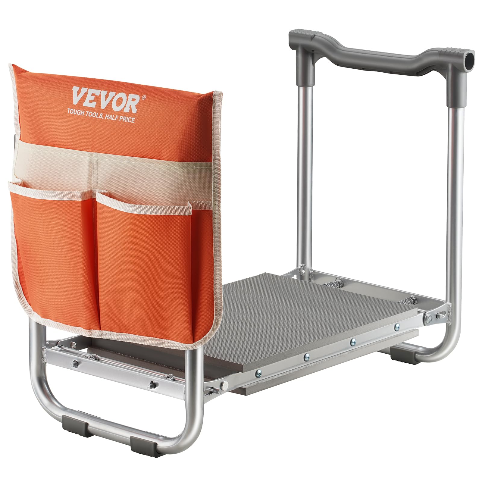 VEVOR Tabouret Agenouilloir de Jardin Coussin Large en EVA 250 mm Banc de Jardinage Pliable Charge 150 kg Siège Polyvalent Confortable avec Sac à Outils pour Jardinage, Grands-parents, Personnes Âgées