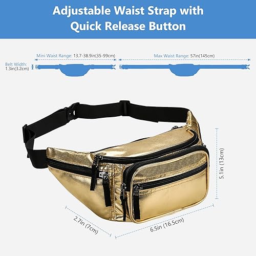 Vista 5 de ProCase Riñonera para hombres y mujeres, riñonera para viajes, senderismo, correr, deportes al aire libre