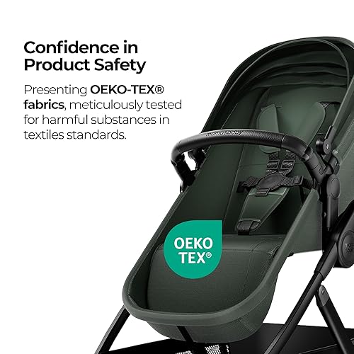 Miniatura 7 de MAMA & BABY Rovee - Cochecito de bebé, 2 en 1 plegable con asiento reversible, toldo UPF 50+, ruedas todo terreno para familias en movimiento