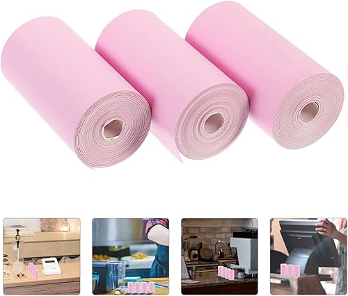 Miniatura 5 de Papel de impresora de color, 4 rollos de papel térmico, papel térmico, papel de recibo de caja registradora, rollos de recibos de papel térmico para