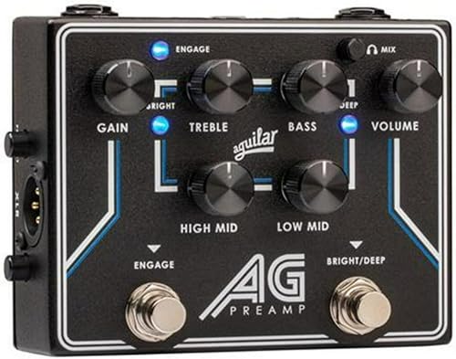 Miniatura 4 de Aguilar Pedal de preamplificador o DI con ecualizador de 4 bandas, controles profundos de banda ancha conmutable y brillantes