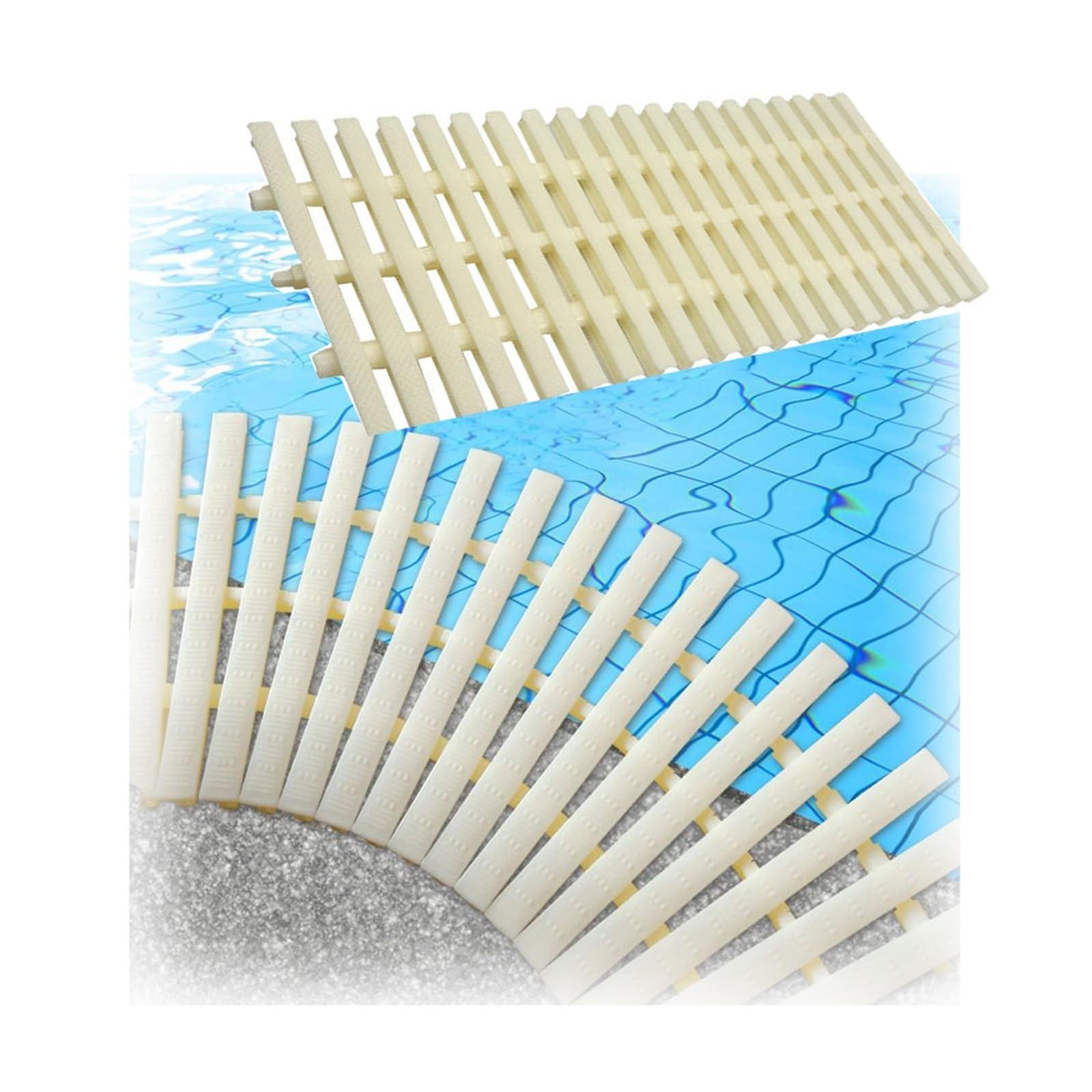 Grille de drainage de piscine rotative à 360° pour canalisations de cour et d'allées
