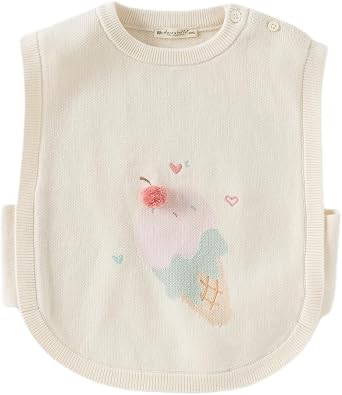 DAVE&BELLA Toddler Baby Boys Girls Sweater Vests, Sleeveless V Neck Knitted Uniform Pullover Cotton Spring Autumn Waistcoat
