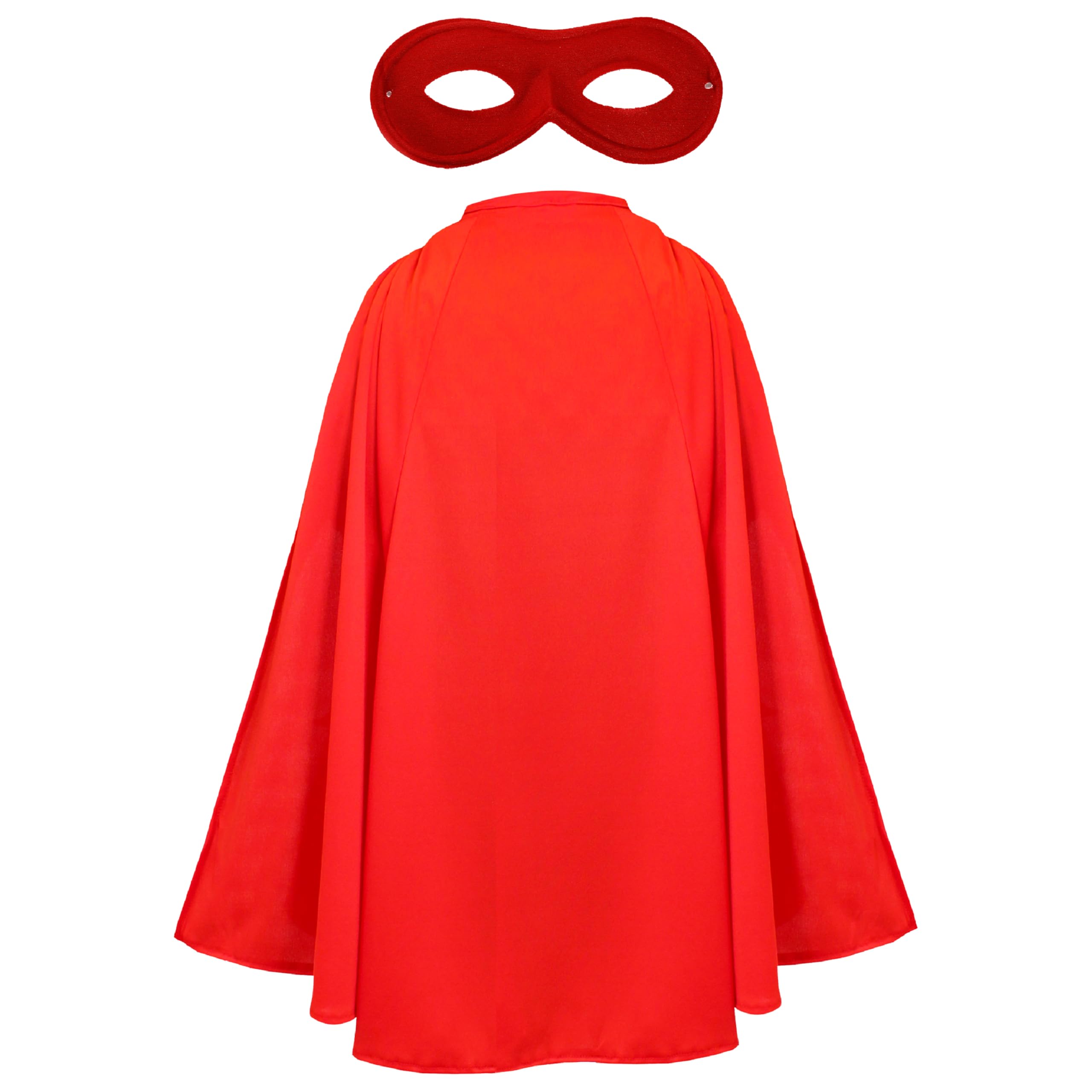 Adults Super Potato Cape & Mask Set - Red Hero Cape and Red Superhero Mask - Perfect for World Book Day Fancy Dress