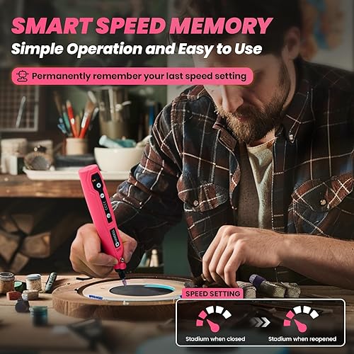 Miniatura 7 de HARDELL Mini herramienta rotativa inalámbrica y 230 accesorios de herramientas rotativas