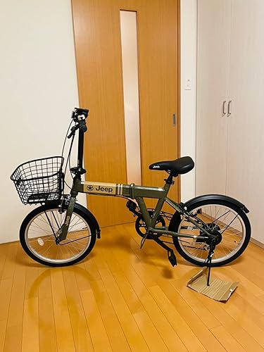 Amazon | JEEP折りたたみ自転車 2022年モデル JE－206G (OLIVE