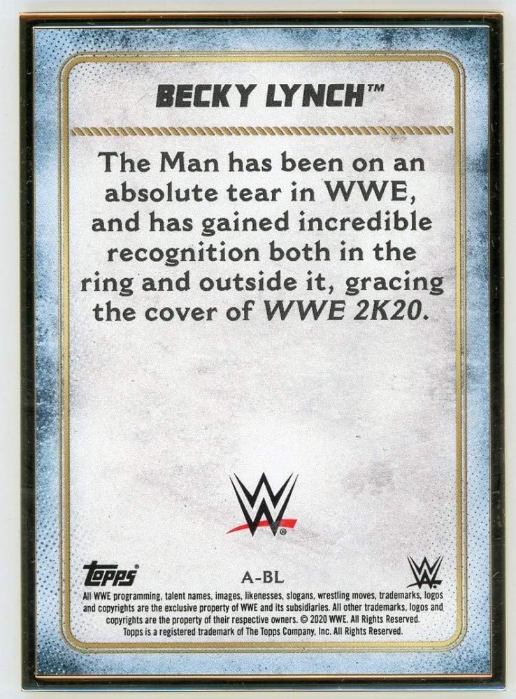 Becky Lynch 2020 Topps Transcendent WWE Autographed Card /25