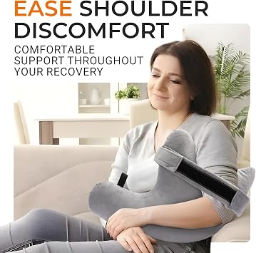 Cheer Collection Rotator Cuff Pillow with Strap Shoulder Surgery Recovery Pillow for Side Sleepers, Arm Support Cushion for Rotator Cuff Injury & Post Surgery Comfort