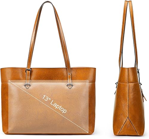 Miniatura 6 de Bolso de hombro para mujer S-ZONE, de estilo clásico y cuero, versión mejorada.