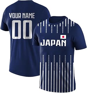Custom Japan Soccer Shirt Personalized Shirts Add Your Name Number Sport Fans Gifts for Men Women Youth