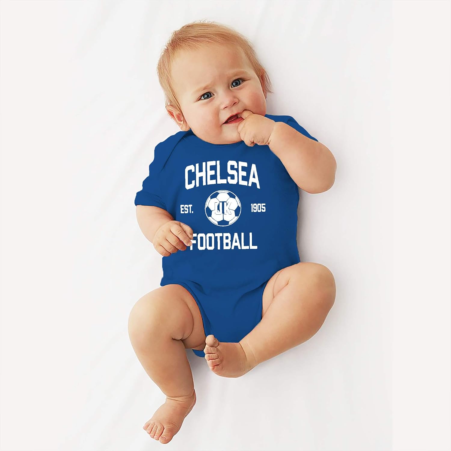 UGP Campus Apparel Barcelona Away Kit World Classic Soccer Football Arch Infant Creeper Bodysuit