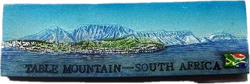 Mesa Montaña Ciudad del Cabo Sudáfrica Resina 3D Fuerte Nevera Imán Recuerdo Regalo Turístico Imán Chino Hecho a Mano Artesanía Creativa Decoración