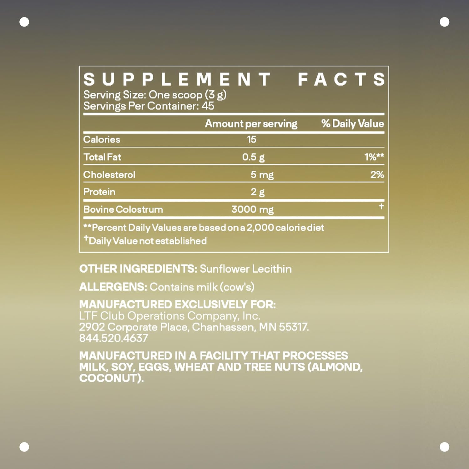 LTH Revive Grass-Fed Colostrum Powder - Premium Colostrum Supplement - Supports Digestion, Skin & Immune Health - Sourced from First-Milking Colostrum - 4.83 oz