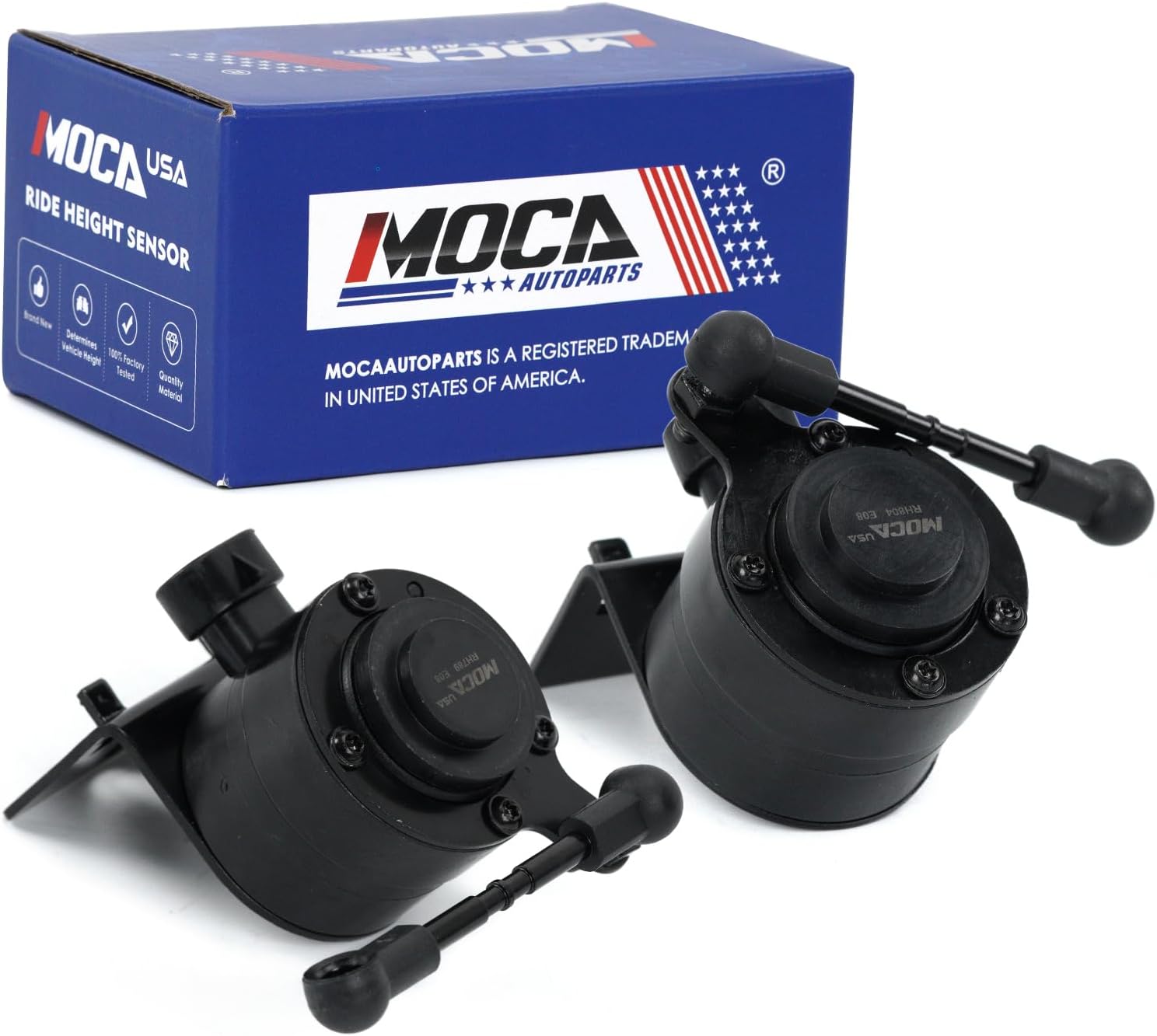 MOCA 2X Front Left & Right Suspension Ride Height Level Sensor fits 2004-2009 for Cadillac XLR, 2005-2013 for Chevrolet Corvette