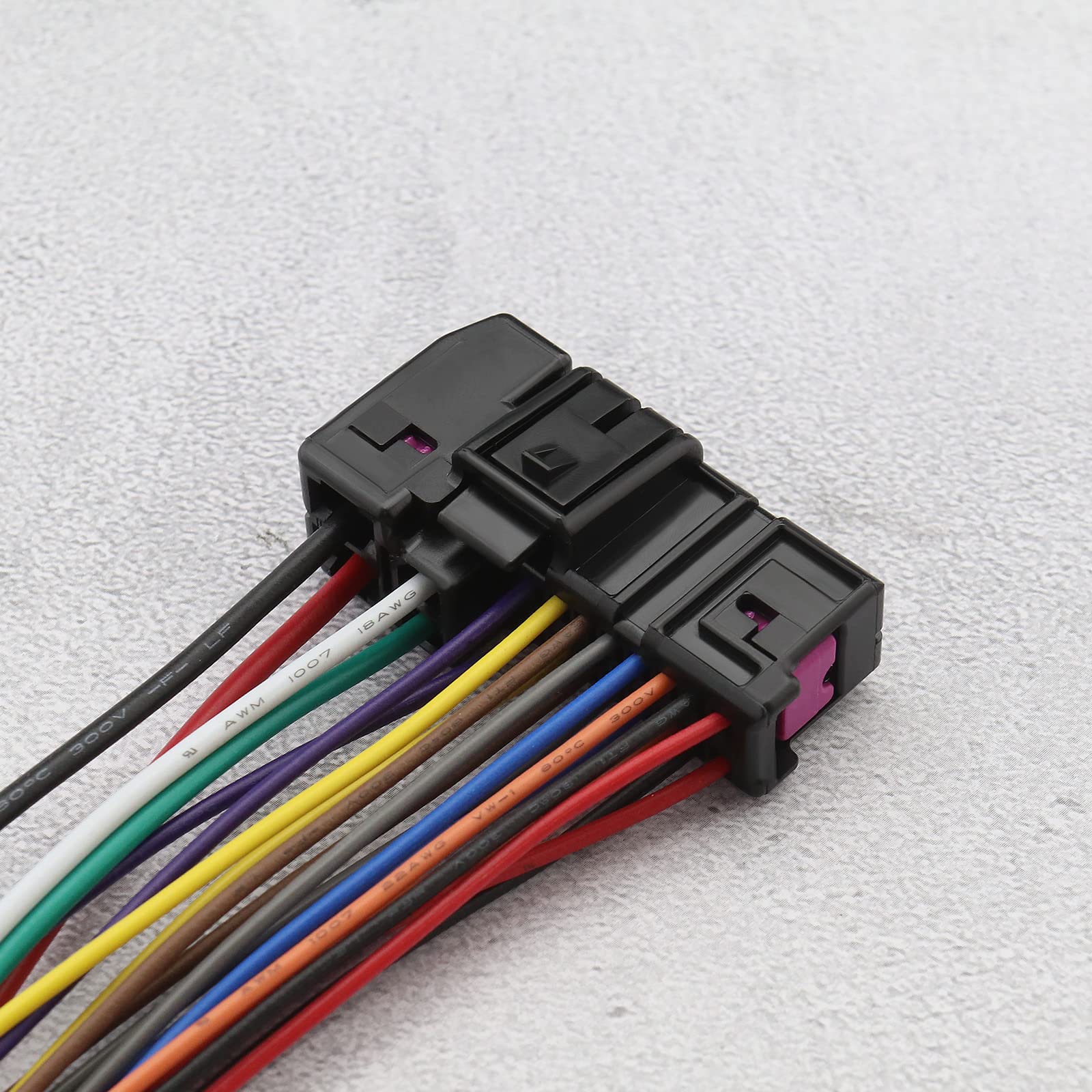 OTOTEC Conector de reparación de puerta de coche de 20 pines, arnés de cableado, empalmes de conector de puerta de telar, cable de 20 cm, compatible con piezas de vehículos A2 A3 A4 A6 TT