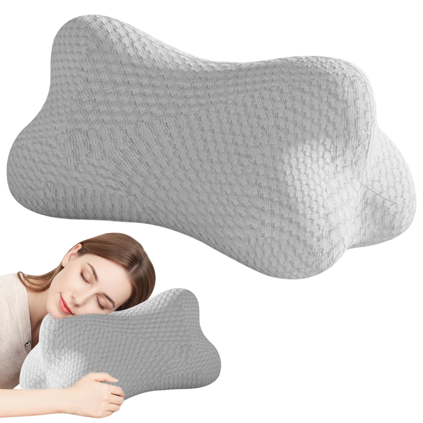 Oreiller de soutien lombaire ergonomique pour corriger et ameliorer la posture assise