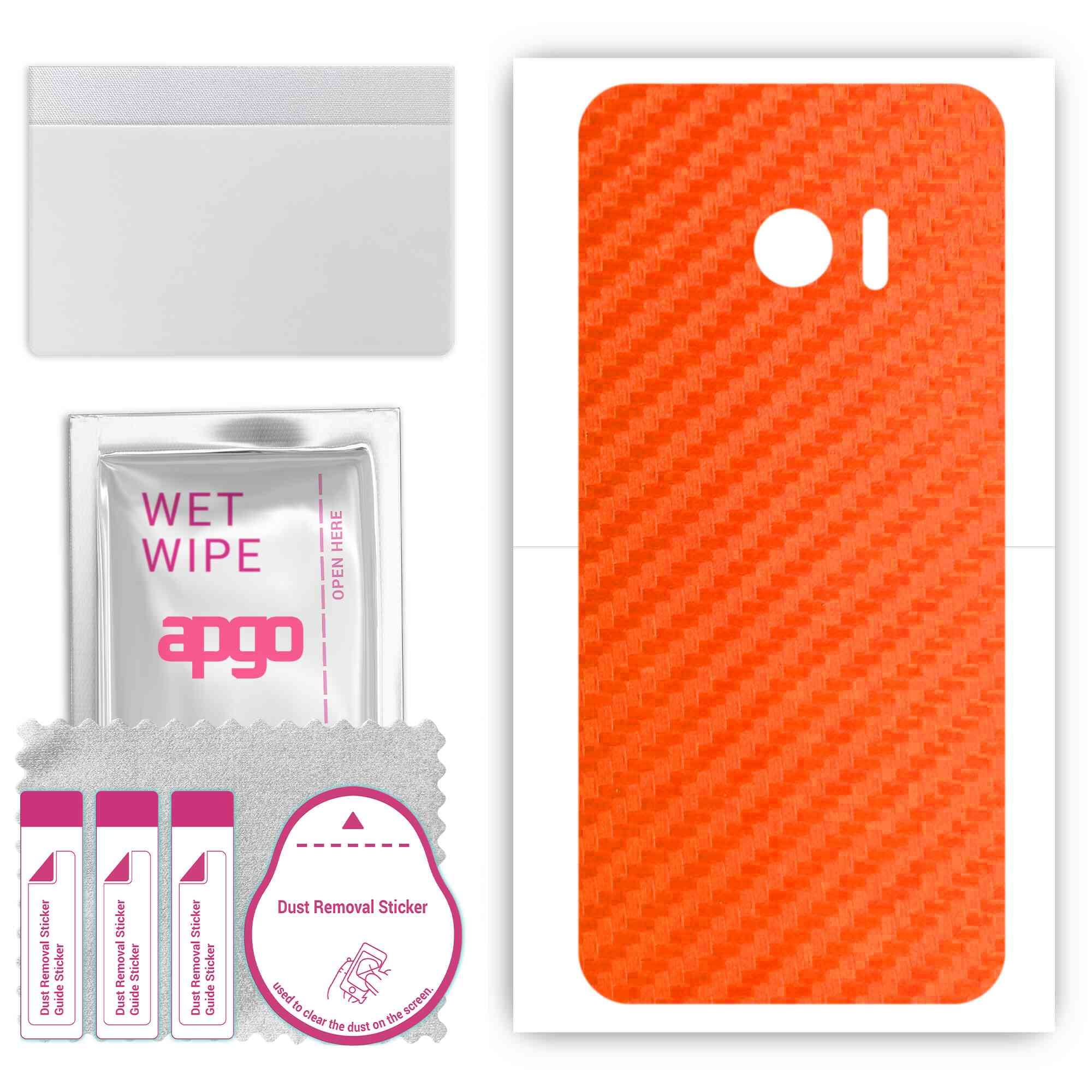 Pellicola Protettiva Posteriore Apgo Skin Matrix Per HTC 10 – Adesivo Textured Vinyl Con Effetto 3D – Protezione Da Graffi E Impronte