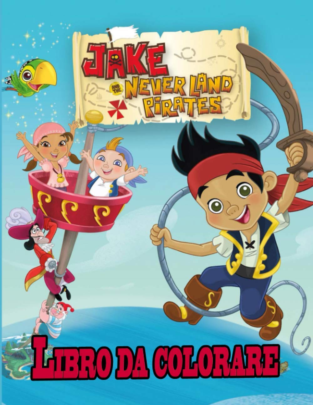 Jake and the Never Land Pirates libro da colorare