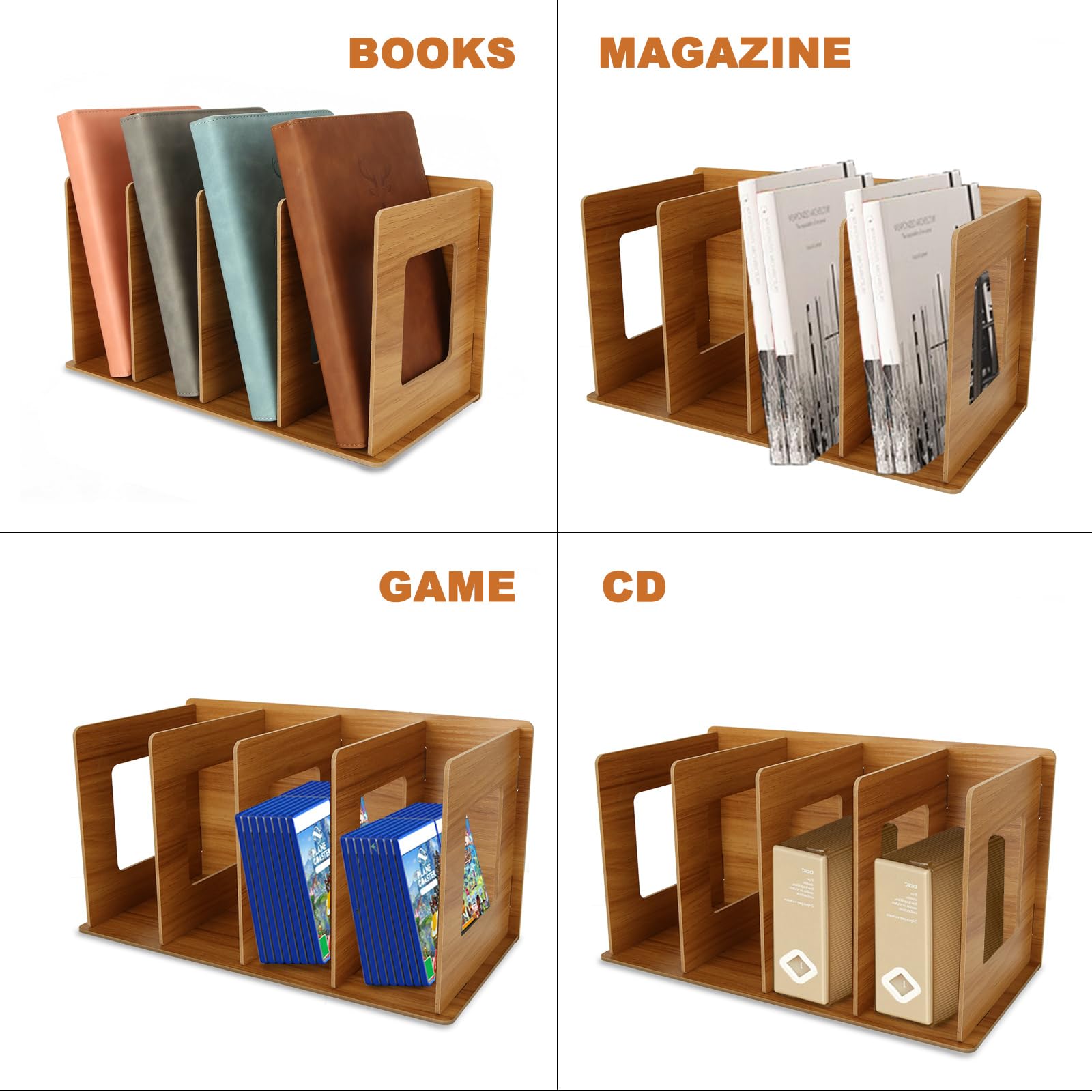 VASAGLE Scaffale a 5 Ripiani, Libreria, 24 x 70 x 159 cm, Divisorio per Stanza, Organizzatore a Cubi, Stile Moderno, per Soggiorno, Camera da Letto, Ufficio, Marrone Vintage LBC62BX