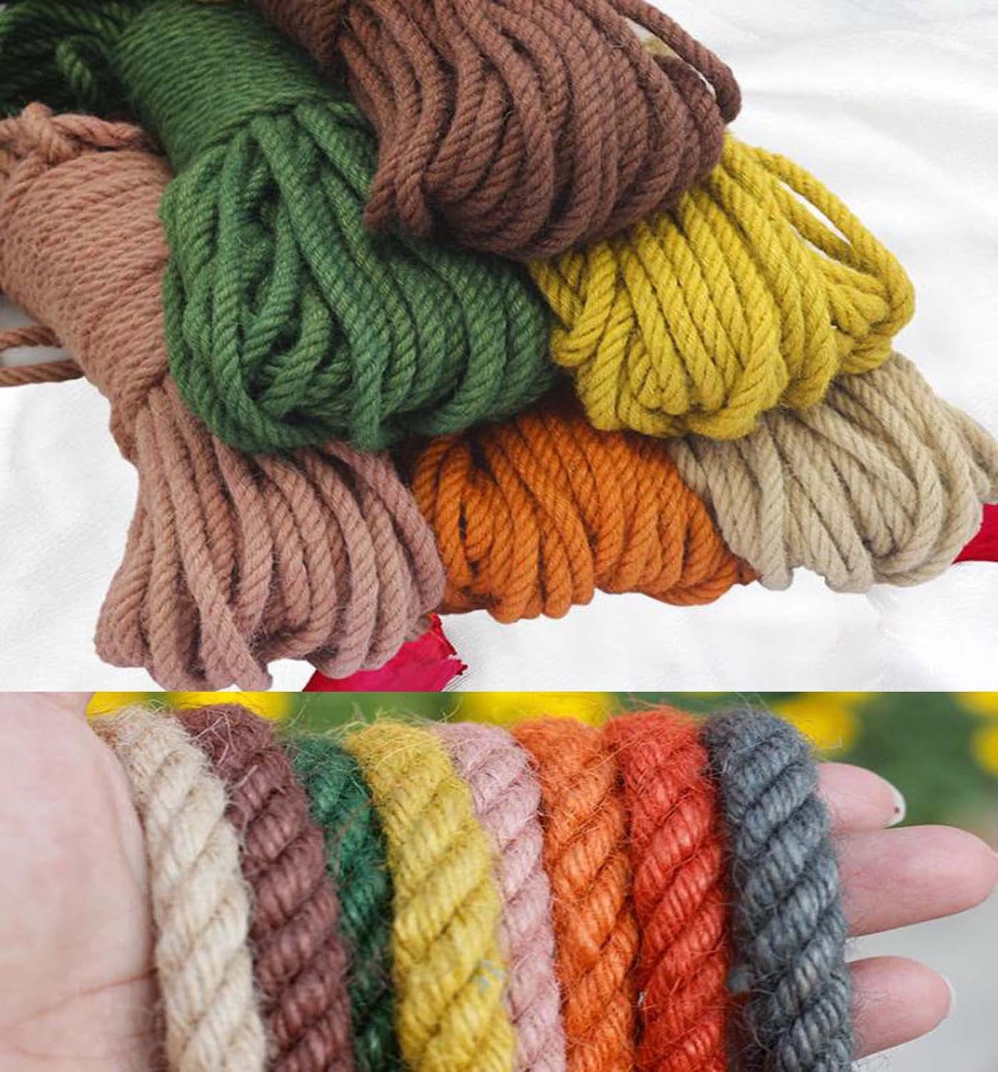 Ficelle De Jute Rouge Naturelle - 6 Mm X 20 M - Pour Bricolage, Jardinage, Emballage Cadeaux