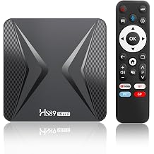 HS89 MINI15 Android TV Box 14.0, 4GB 32GB Quad-Core WiFi6 4K UHD BT5.4