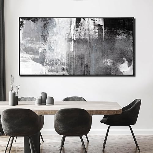 Miniatura 54 de SOUGUAN Pinturas de pared de plantas, lienzo floral blanco, arte de pared para sala de estar, póster pintado a mano, cuadro botánico, decoración