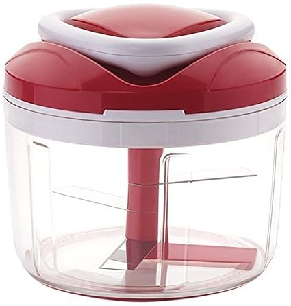 GURUKRUPA Creation Easy Pull Smart Plastic Chopper, 650 ml, Red