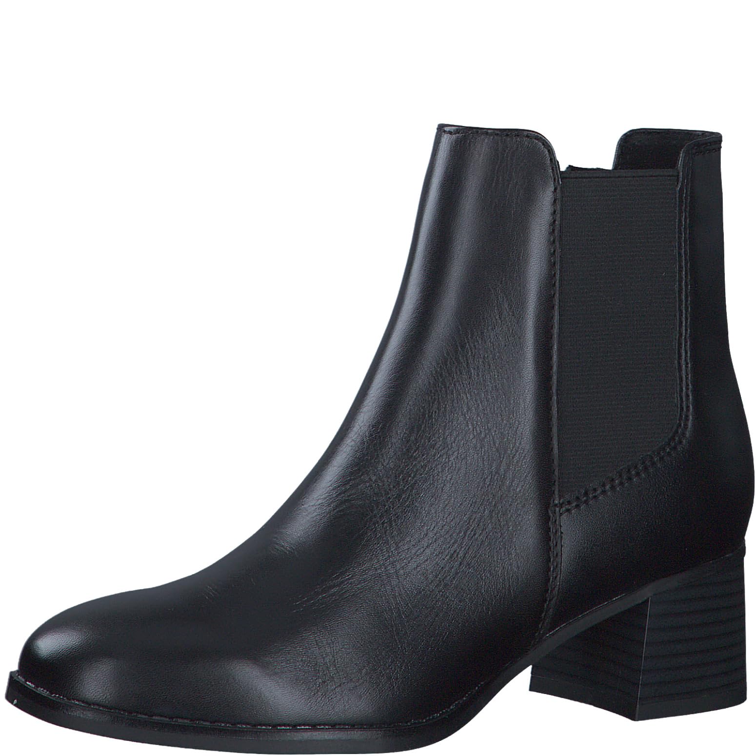 MARCO TOZZI Damen Chelsea Boots mit Lederanteil mit Absatz