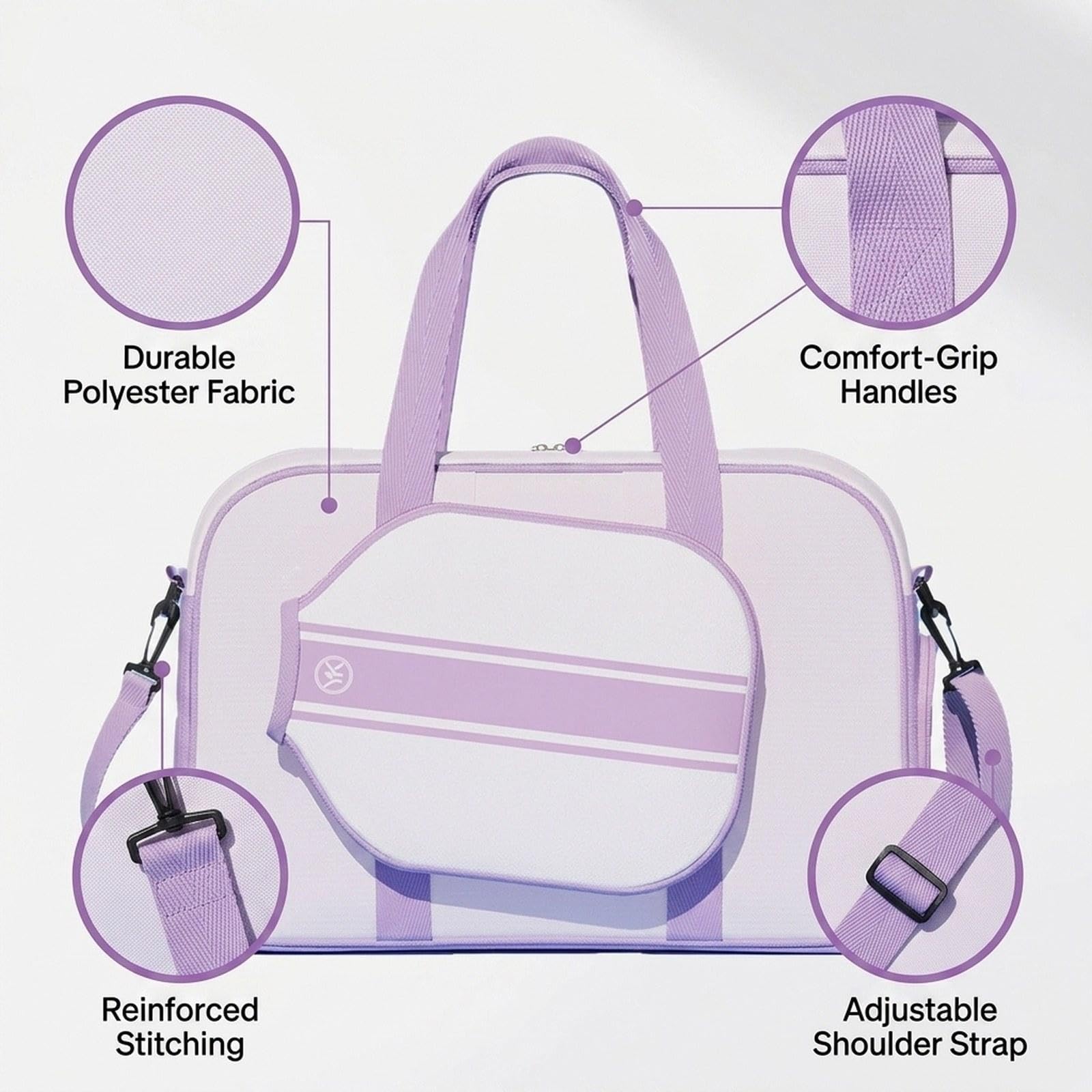 Pickleball Tragetasche mit Schultergurt, Outdoor Umhängetasche für Pickleball
