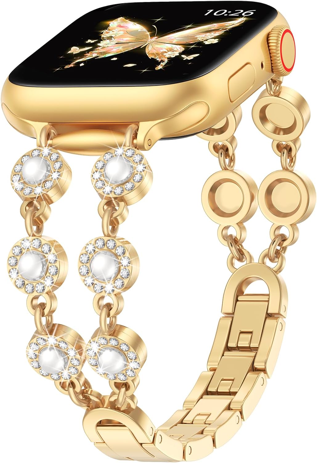 KOREDA Slim Pearl Band Compatible with Apple Watch...