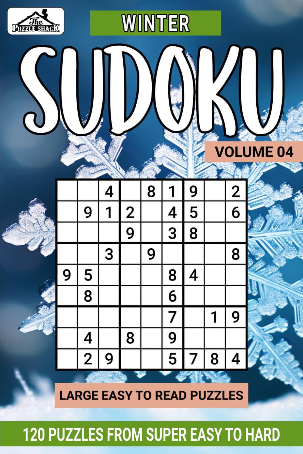Winter Sudoku Super Easy to Hard: Volume 04