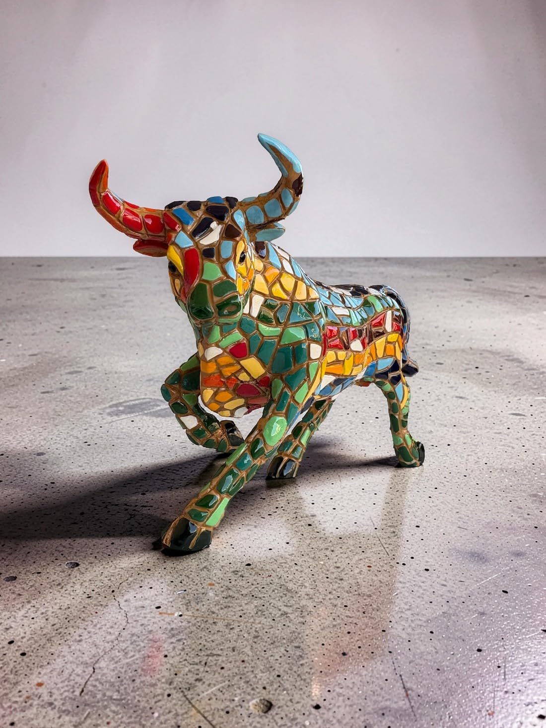 Barcino Ole Mosaic Collection Bull figurka (15 cm)