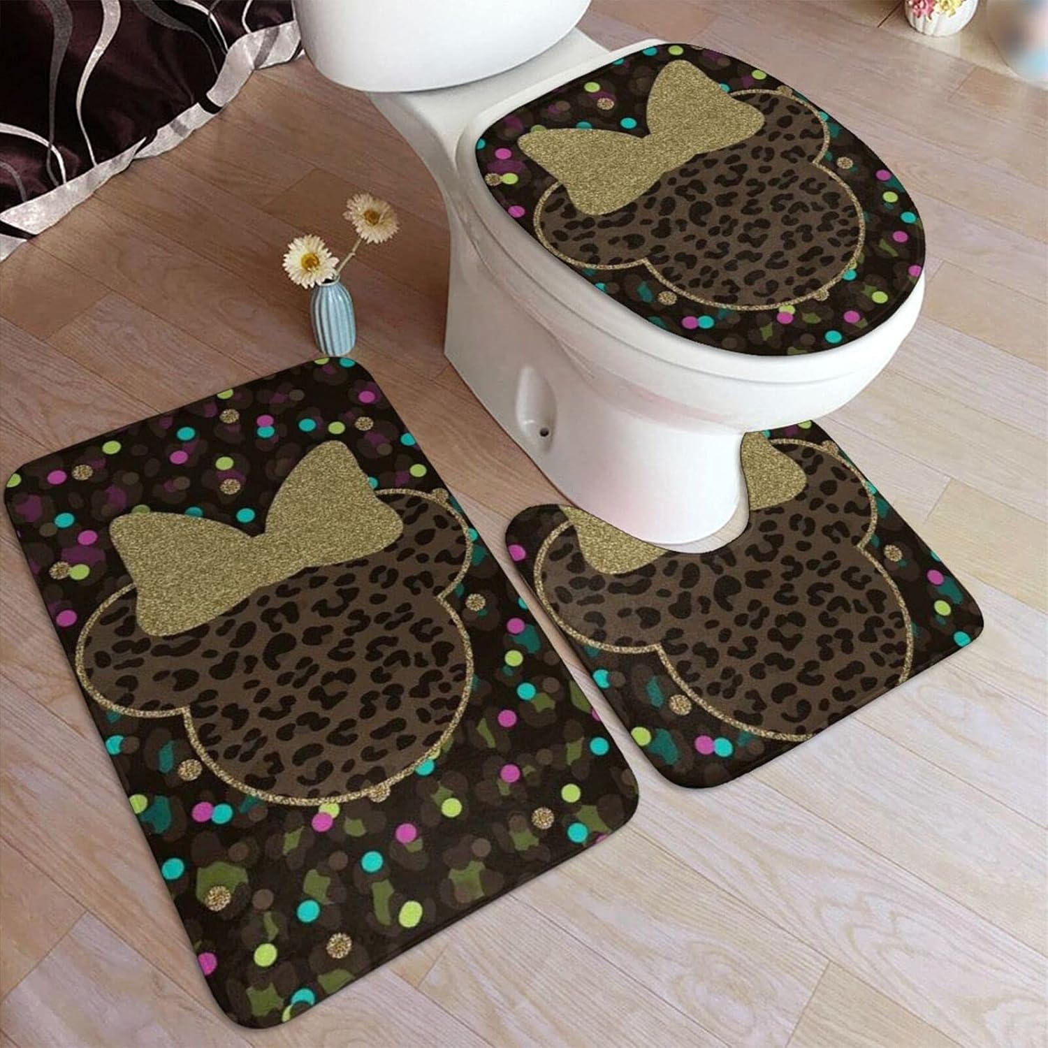 週間売れ筋 ミッキーミニー ディズニー トイレマット 足元マット セット 3点セット 便座カバー フタカバー 玄関マット バスマット 足ふきマット 滑り止め 速乾 吸水 丸洗い 浴室マット 洗面所 抗菌 防臭 便利 可愛い おしゃれ 人気 Glm Co Il