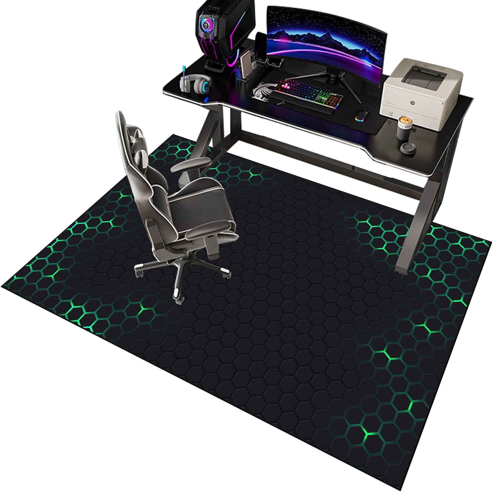 Gaming Chair Mat Office Floor Protector Chair Mats Desk Chair Mat Gaming Office Chair Mat Gaming Chair Mat Gaming Floor Mat 100 x 120 cm