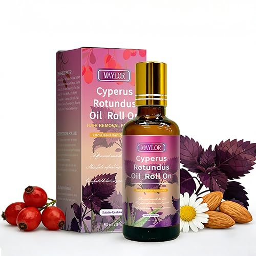 Cyperus Rotundus Serum Roll-On – Cuidado calmante después de la depilación, fórmula natural a base de plantas para pieles sensibles, comodidad