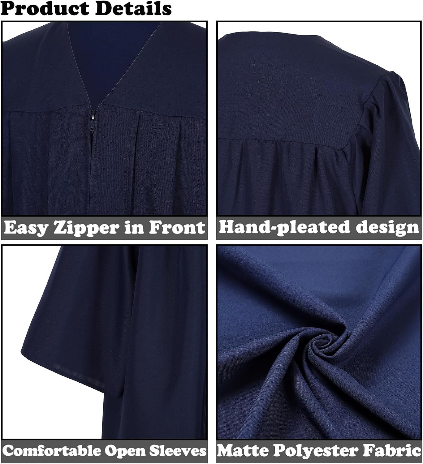 Matte Kindergarten Preschool Graduation Cap and Gown Set for Kids with Tassel