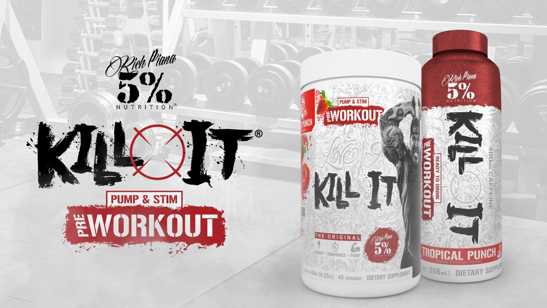 Amazon.com: 5% Nutrition Rich Piana Kill It Pre Workout Powder w