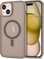 Vista 225 de Anuck - Funda magnética para iPhone 11 compatible con MagSafe, carcasa trasera mate translúcida dura, borde de TPU, delgada, resistente a impactos