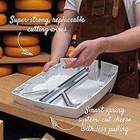 Vista 5 de BOSKA Cheese Commander Pro+ - Rebanador de alambre - Cortador de queso - Cortador profesional - Rebanador para quesos como Cheddar y Gouda - Para