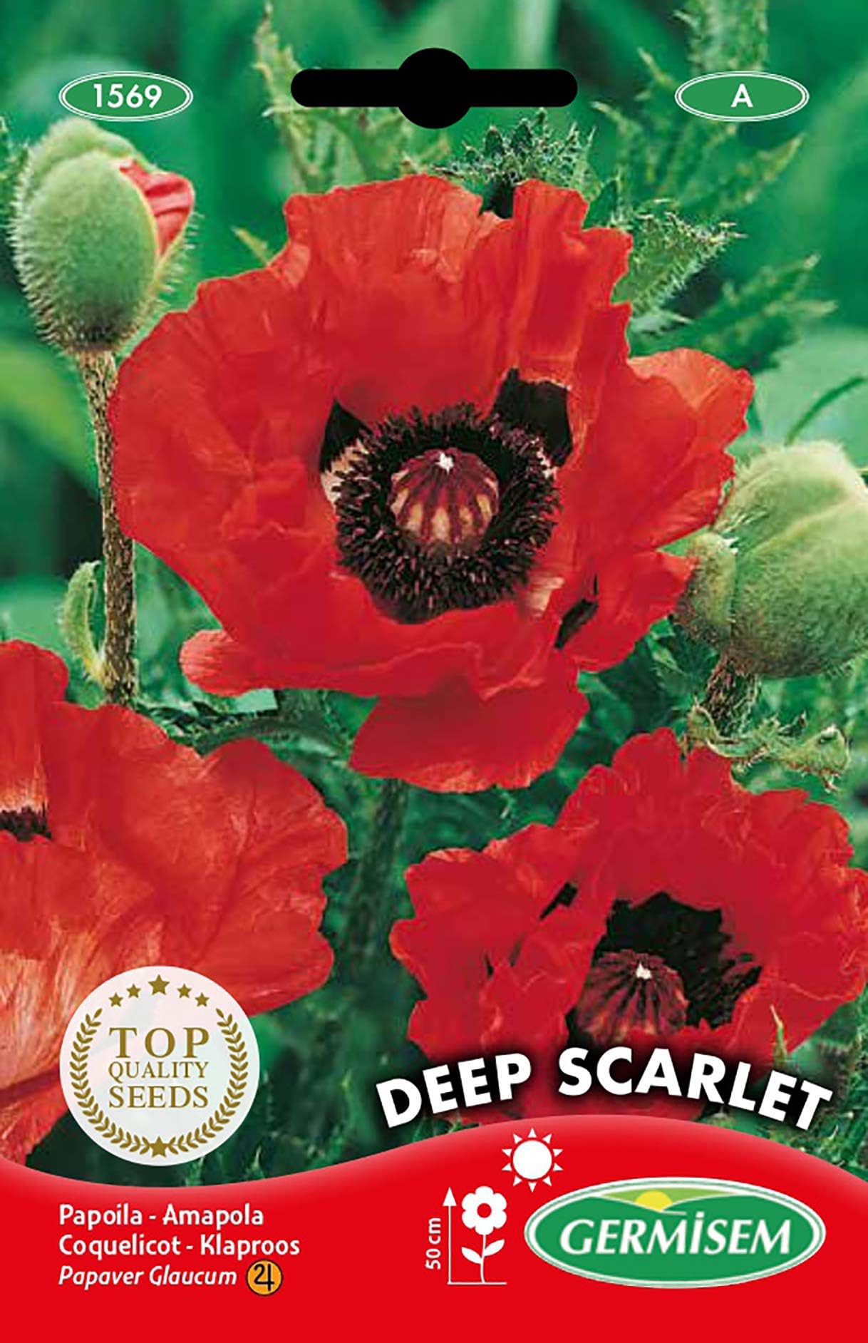 Germisem Deep Scarlet Poppy Seeds 1 g