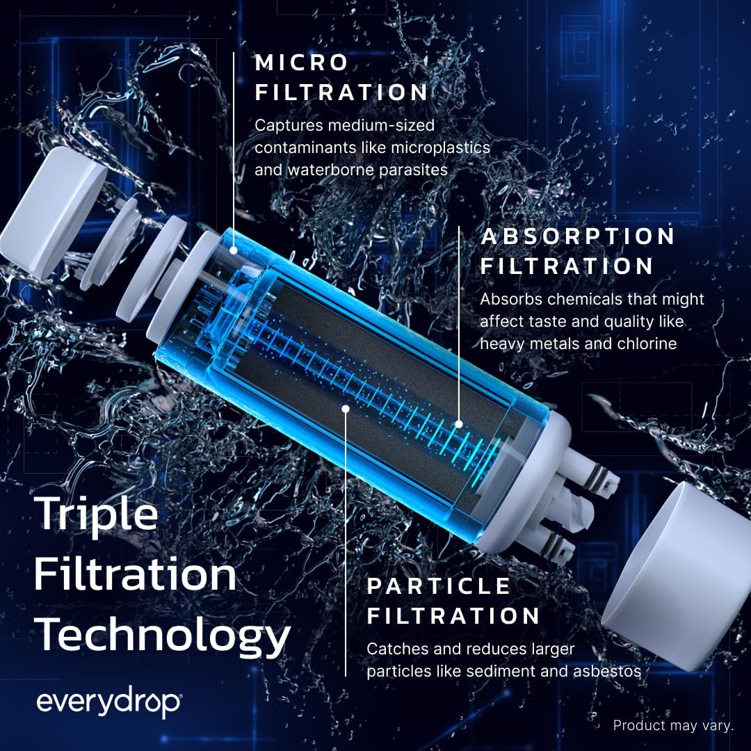 everydrop by Whirlpool Ice & Water Refrigerator Filter A, Blue, EDRARXD1 image 3