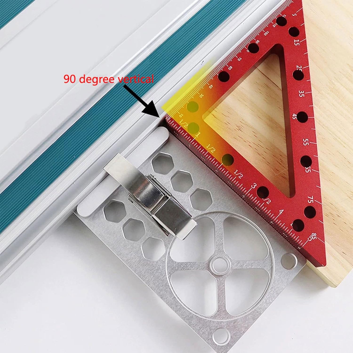 Woodworking 90° Guide Clamp For Electric Circular Engraving Machine Cutting Board Auxiliary Tool